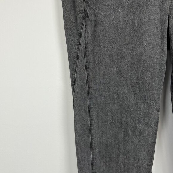 Helmut Lang Womens Slouchy Skinny Pants Gray Black Piece Dyed Cotton size 29 - Picture 5 of 14
